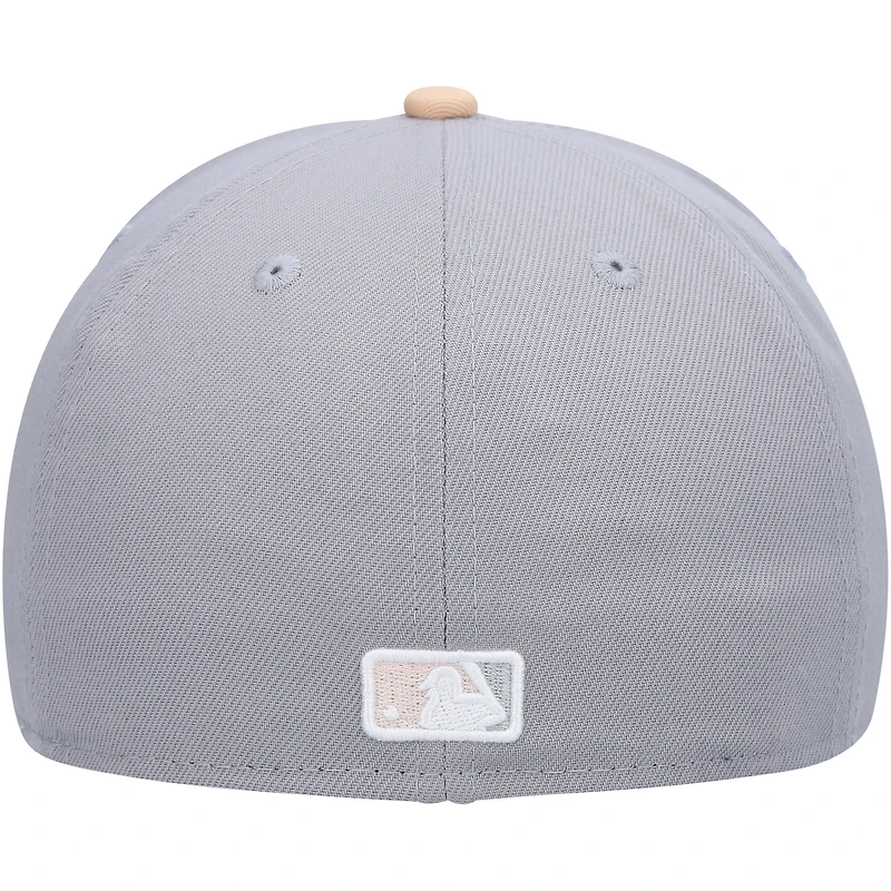 Casquette ajustée 59FIFTY pour homme New Era gris/pêche Athletics 1987 MLB All-Star Game Purple Undervisor
