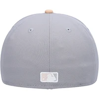 Casquette ajustée 59FIFTY pour homme New Era gris/pêche Athletics 1987 MLB All-Star Game Purple Undervisor