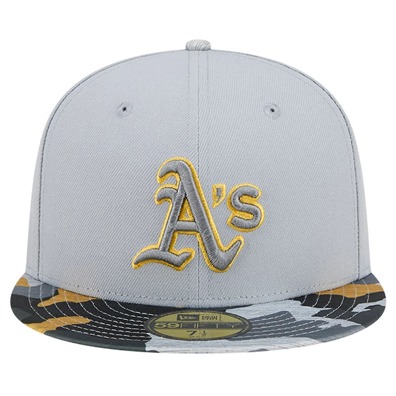 Casquette ajustée 59FIFTY Athletics Active Team Camo de New Era pour homme