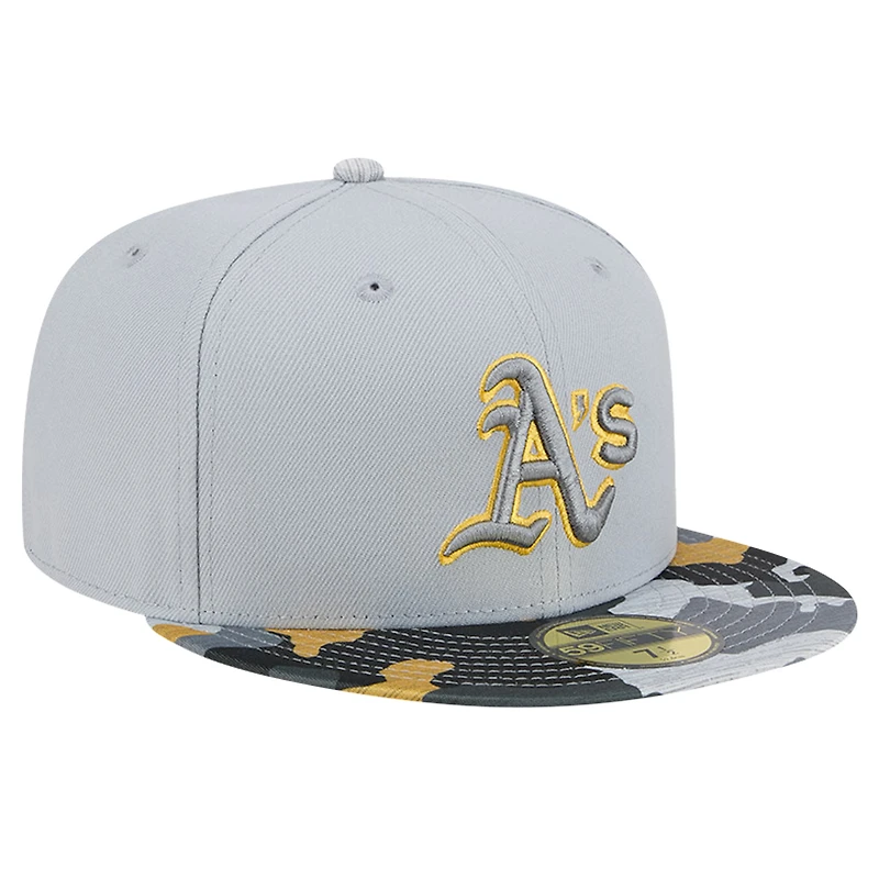 Casquette ajustée 59FIFTY Athletics Active Team Camo de New Era pour homme
