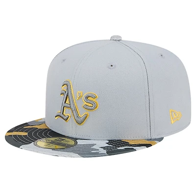 Casquette ajustée 59FIFTY Athletics Active Team Camo de New Era pour homme