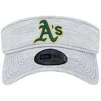 Men's New Era Gray Athletics Adjustable Visor