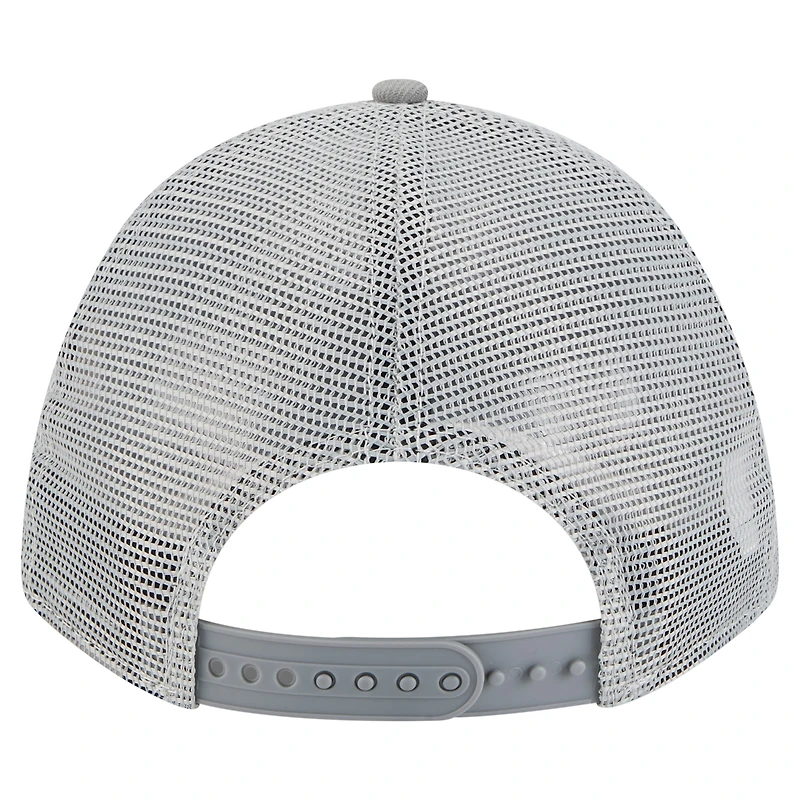 Men's New Era Gray Athletics Color Pack A-Frame 9FORTY Trucker Adjustable Hat