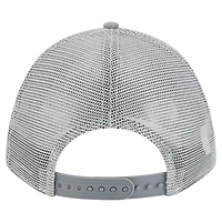 Men's New Era Gray Athletics Color Pack A-Frame 9FORTY Trucker Adjustable Hat