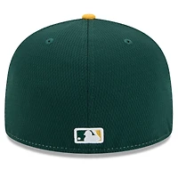 Men's New Era Green/Gold Athletics 2025 MLB Clubhouse 59FIFTY Fitted Hat
