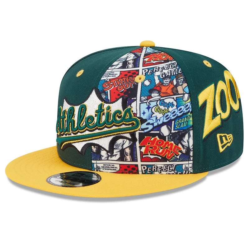 Men's New Era Green/Gold Athletics 2025 MLB Diamond Hero Edition 9FIFTY Snapback Hat