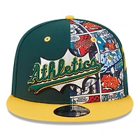 Men's New Era Green/Gold Athletics 2025 MLB Diamond Hero Edition 9FIFTY Snapback Hat