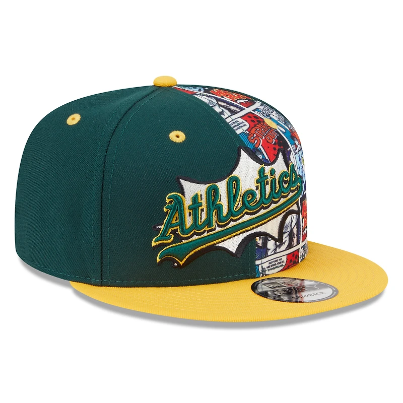 Men's New Era Green/Gold Athletics 2025 MLB Diamond Hero Edition 9FIFTY Snapback Hat