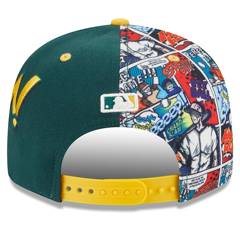 Men's New Era Green/Gold Athletics 2025 MLB Diamond Hero Edition 9FIFTY Snapback Hat