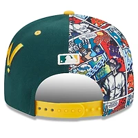 Men's New Era Green/Gold Athletics 2025 MLB Diamond Hero Edition 9FIFTY Snapback Hat
