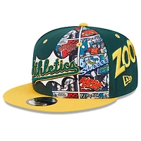 Men's New Era Green/Gold Athletics 2025 MLB Diamond Hero Edition 9FIFTY Snapback Hat