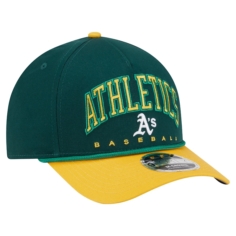 Men's New Era Green/Gold Athletics Arch 9FORTY A-Frame M-Crown Adjustable Hat