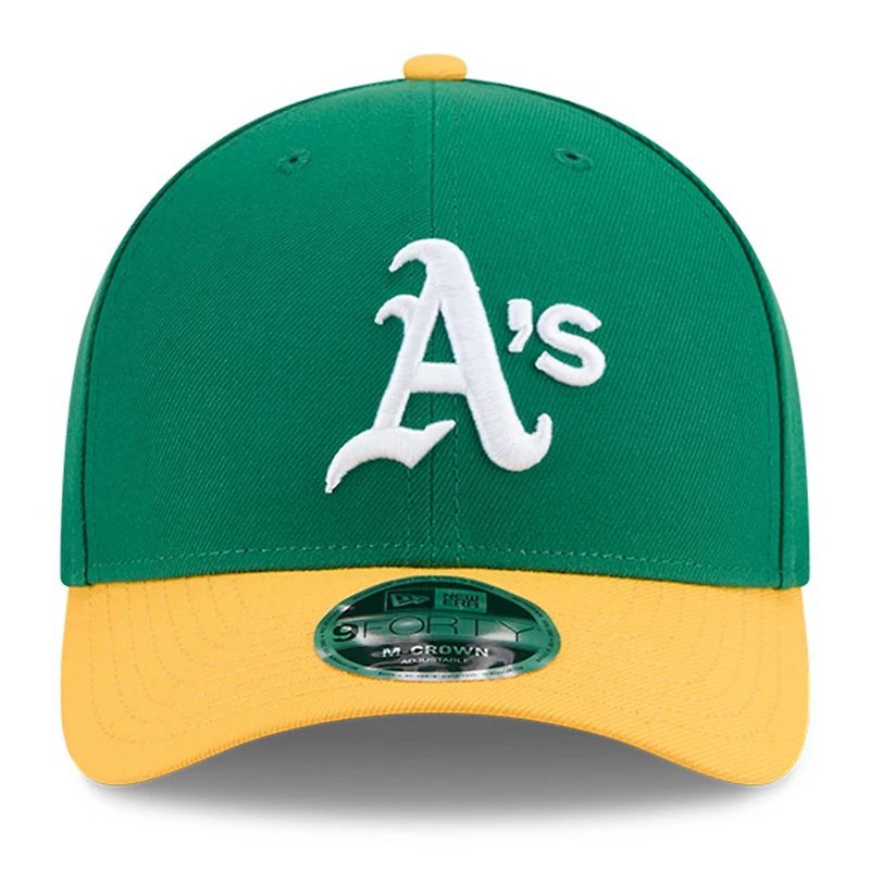 Men's New Era Green/Gold Athletics Baseball Hall of Fame 9FORTY M-Crown Adjustable Hat