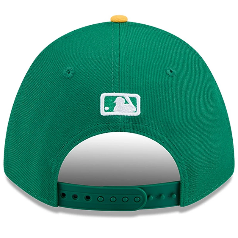 Men's New Era Green/Gold Athletics Baseball Hall of Fame 9FORTY M-Crown Adjustable Hat