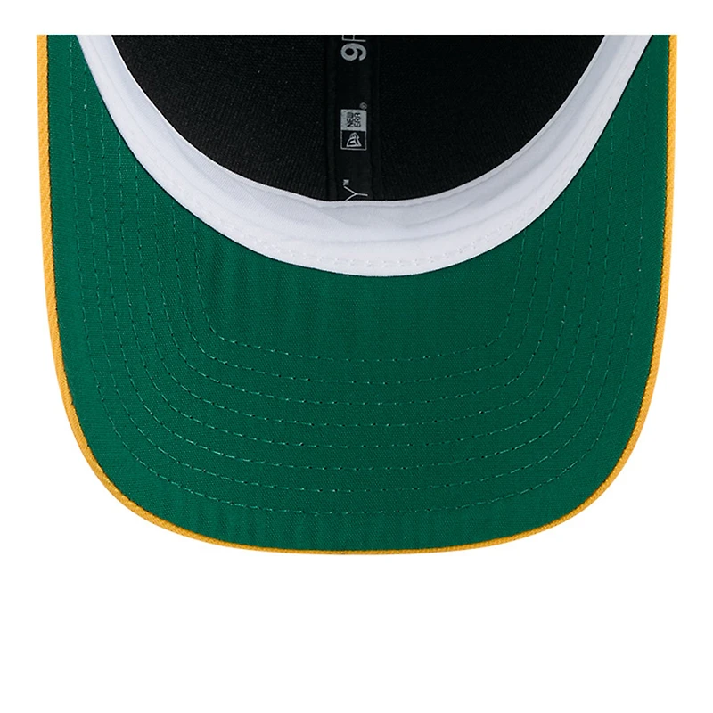 Men's New Era Green/Gold Athletics Baseball Hall of Fame 9FORTY M-Crown Adjustable Hat