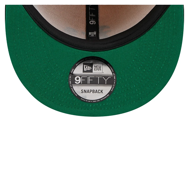 Casquette snapback en velours côtelé vert/doré Athletics Retro Split de New Era pour homme