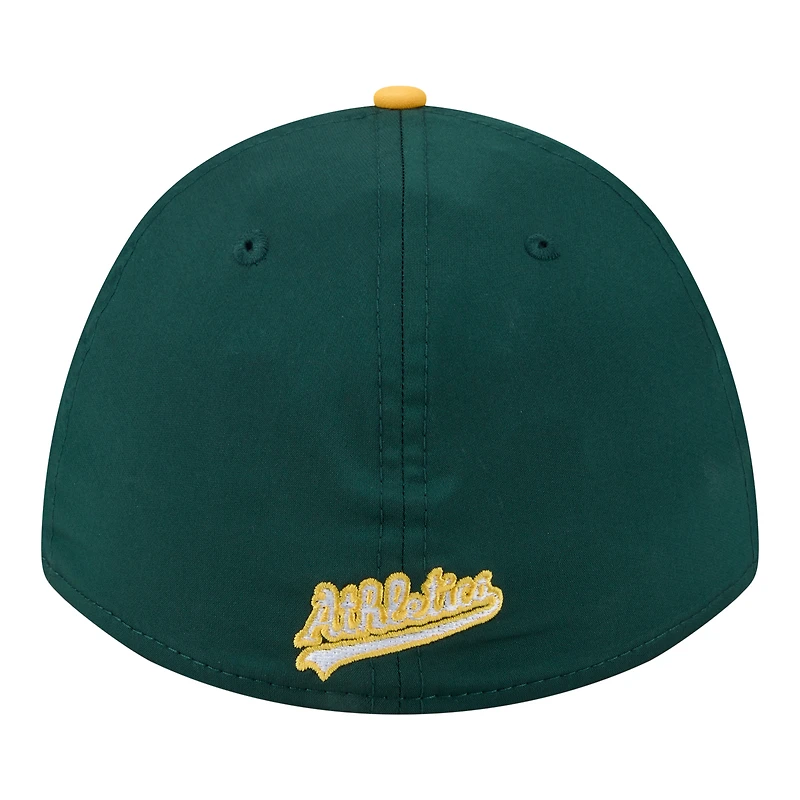 Men's New Era Green/Gold Athletics Rope M-Crown A-Frame 39THIRTY Flex Hat