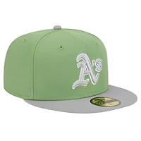 Men's New Era Green/Gray Athletics Two-Tone Color Pack 59FIFTY Fitted Hat