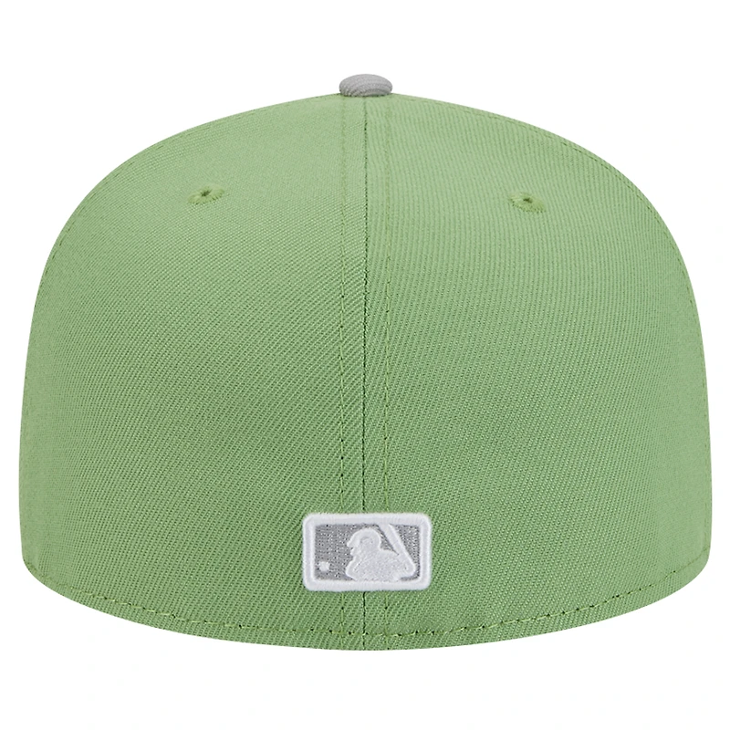 Men's New Era Green/Gray Athletics Two-Tone Color Pack 59FIFTY Fitted Hat