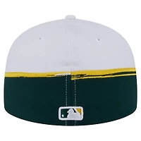 Men's New Era  Green/White Athletics Paint Stroke 59FIFTY Fitted Hat