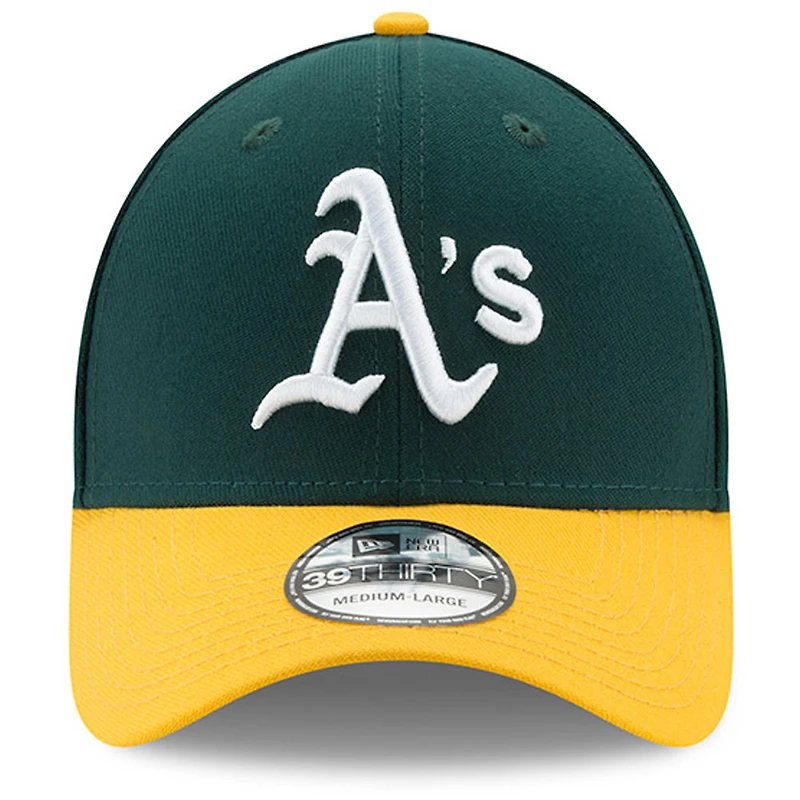 Casquette 39THIRTY Flex Athletics MLB Team Classic verte/jaune pour homme de New Era