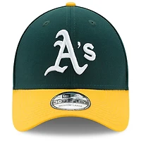 Casquette 39THIRTY Flex Athletics MLB Team Classic verte/jaune pour homme de New Era
