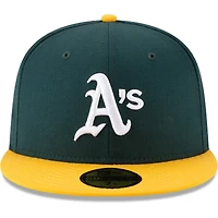 Casquette ajustée New Era Athletics verte 1989 World Series en laine 59FIFTY pour homme