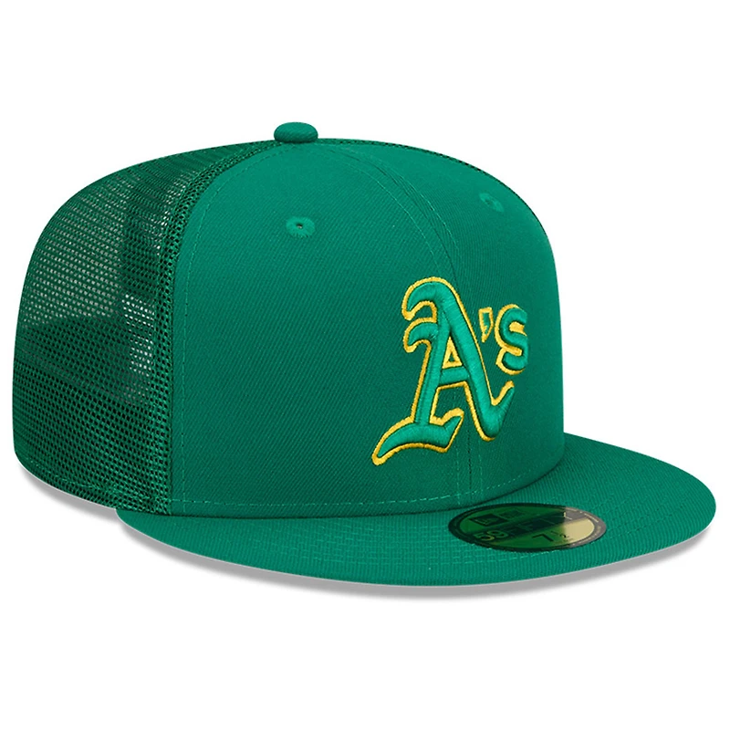 Men's New Era Green Athletics 2023 Batting Practice 59FIFTY Fitted Hat