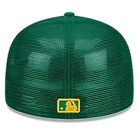 Men's New Era Green Athletics 2023 Batting Practice 59FIFTY Fitted Hat