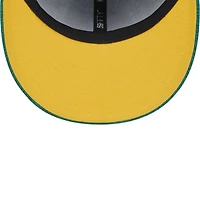 Casquette ajustée New Era Athletics 2024 Clubhouse 59FIFTY verte pour homme