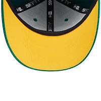 Men's New Era Green Athletics 2024 Clubhouse Low Profile 59FIFTY Fitted Hat