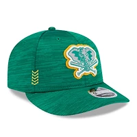 Men's New Era Green Athletics 2024 Clubhouse Low Profile 9FIFTY Snapback Hat