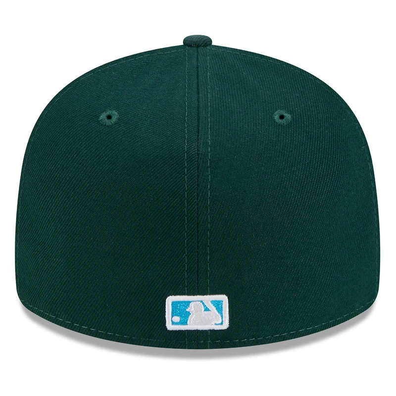 Casquette ajustée 59FIFTY Athletics 2024 pour homme New Era Green la fête des pères