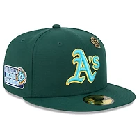 Casquette ajustée New Era Athletics 2025 Big League Chew 59FIFTY verte pour homme