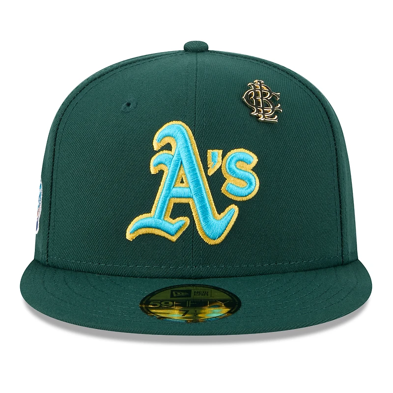 Casquette ajustée New Era Athletics 2025 Big League Chew 59FIFTY verte pour homme