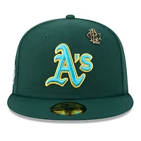 Casquette ajustée New Era Athletics 2025 Big League Chew 59FIFTY verte pour homme