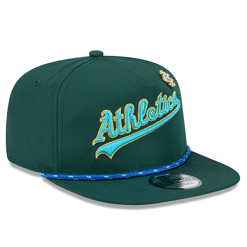 Men's New Era  Green Athletics 2025 Big League Chew Golfer Snapback Hat