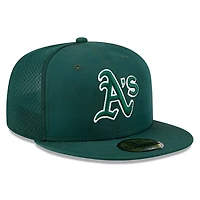Casquette ajustée New Era Green Athletics 2026 pour homme, modèle 59FIFTY.