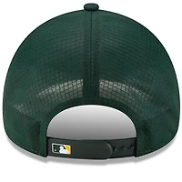 Men's New Era Athletics 2026 Batting Practice Apex 9FORTY Adjustable Trucker Hat