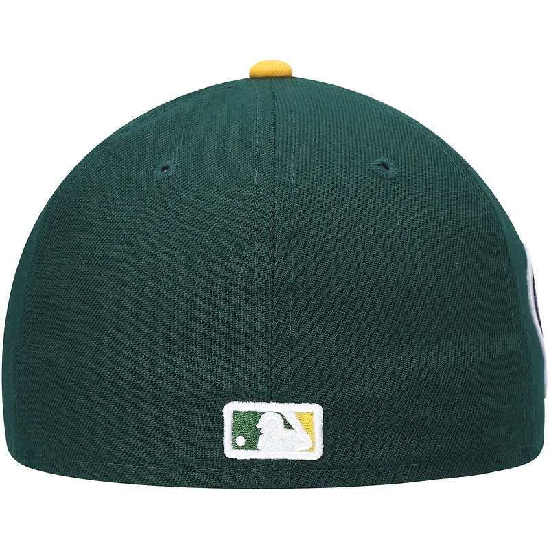 Men's New Era Green Athletics 9/11 Memorial Side Patch 59FIFTY Fitted Hat