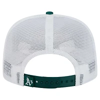 Men's New Era  Green Athletics 9FIFTY A-Frame Trucker Snapback Hat