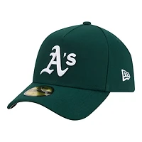 Men's New Era  Green Athletics A-Frame 59FORTY Fitted Hat
