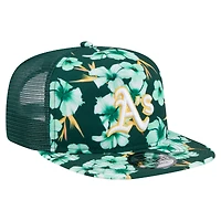 Casquette snapback de golfeur à motif aventure New Era vert pour homme