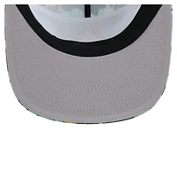 Men's New Era Green Athletics Adventure Pattern Golfer Trucker Snapback Hat