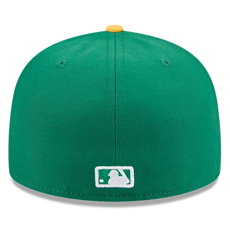 Men's New Era Green Athletics Baseball Hall of Fame 59FIFTY Fitted Hat