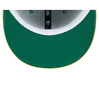 Men's New Era Green Athletics Baseball Hall of Fame 59FIFTY Fitted Hat