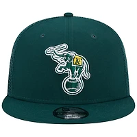 Casquette snapback 9FIFTY verte Athletics Cooperstown Collection pour homme de New Era