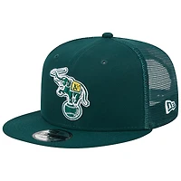 Casquette snapback 9FIFTY verte Athletics Cooperstown Collection pour homme de New Era