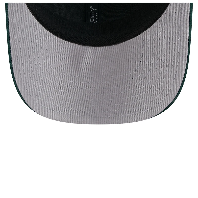 Casquette extensible à bouton-pression New Era 9SEVENTY verte pour homme
