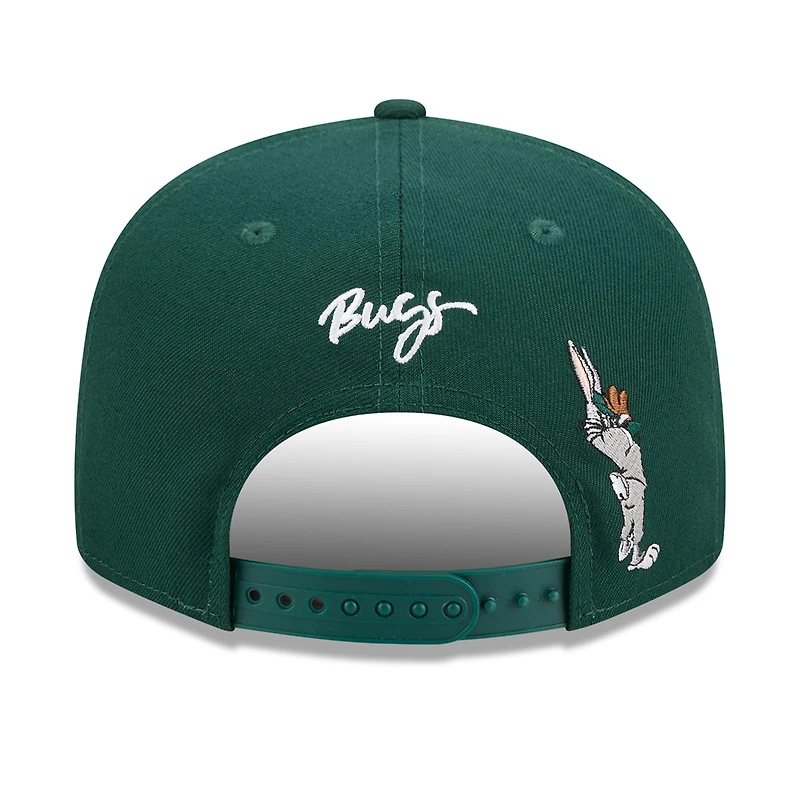 Casquette snapback New Era Green Athletics Looney Tunes Bugs Bunny 9FIFTY pour homme
